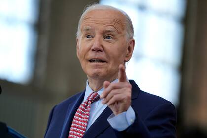 El presidente Joe Biden una medida para cerrar la frontera sur con México (AP Foto/Evan Vucci)
