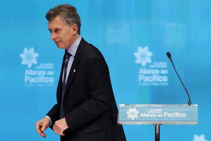 El presidente Macri, ayer, en la cumbre de la Alianza del Pacífico