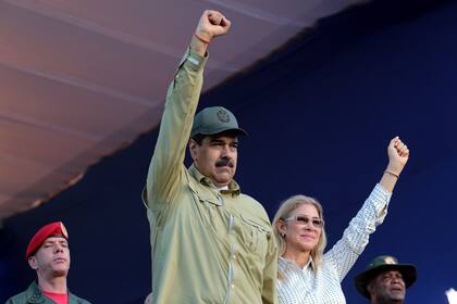 El presidente Maduro en Caracas en 2017. Durante su mandato los niños se han muerto de hambre