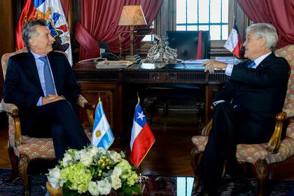 El presidente Mauricio Macri, en Chile, durante la asunción del mandatario chileno Sebastián Piñera