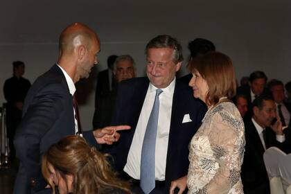 Dietrich y Bullrich junto al empresario Cristiano Rattazzi