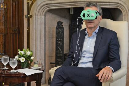 Macri recibió a los creadores de MindCotine en la Casa Rosada