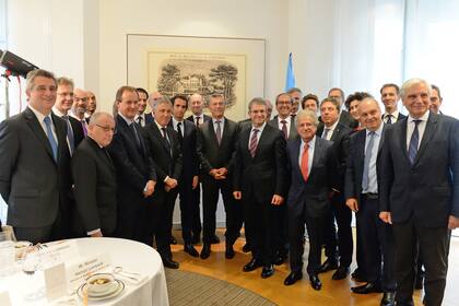 El presidente Mauricio Macri se reunio con empresarios en la sede del grupo Rothschild