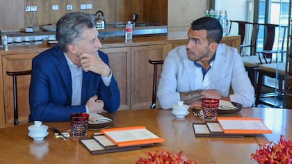 Según informó Presidencia, Macri y Tevez hablaron "de todo"