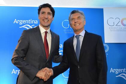 El presidente Mauricio Macri y el primer ministro de Canadá, Justin Trudeau