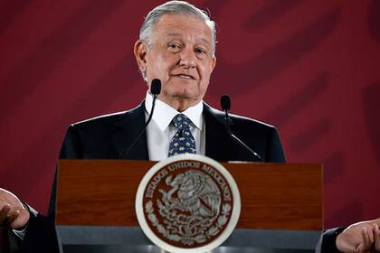 El presidente mexicano, Andrés Manuel López Obrador, durante una de sus "mañaneras"