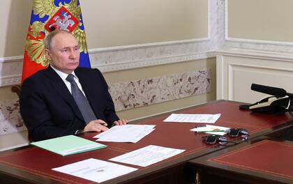 El presidente ruso, Vladimir Putin. (Mikhail KLIMENTYEV / SPUTNIK / AFP)