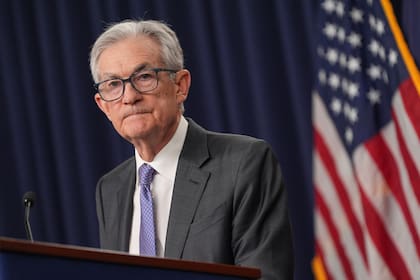 El presidente saliente de la Reserva Federal, Jerome Powell, en la sede de la institución en Washington (Archivo)