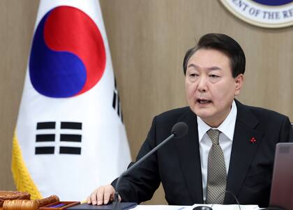 El presidente surcoreano Yoon Suk Yeol (Im Hun-jung/Yonhap vía AP)