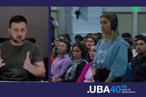 Zelensky habló con estudiantes de la UBA: “No veo las relaciones tan estrechas entre Argentina y Ucrania”