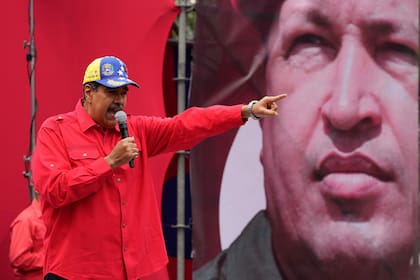 El presidente venezolano Nicolás Maduro durante un evento para conmemorar el aniversario del fallido golpe de Estado de 1992 que encabezó el fallecido presidente Hugo Chávez