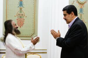 Quién es Ravi Shankar, el gurú indio que eligió Maduro para pacificar Venezuela