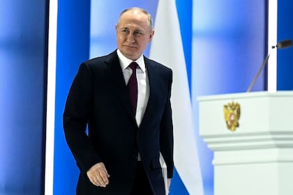 El presidente Vladimir Putin, en Moscú. (Ramil Sitdikov, Sputnik, Kremlin Pool Photo via AP)