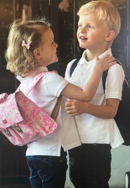 El primer día de clases de los hijos del Príncipe Alberto de Mónaco