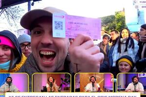 El primer fan que consiguió una entrada para el Cris Morena Day