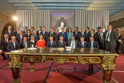 El primer Gabinete de Mauricio Macri se caracterizó por tener una gran cantidad de ministerios.