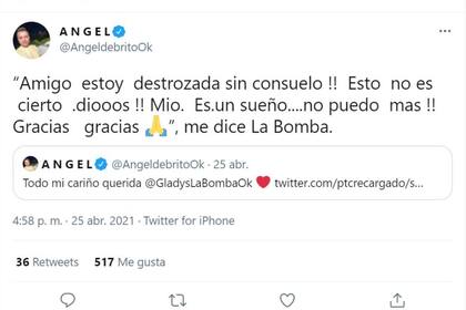El primer mensaje de la Bomba Tucumana luego de la pérdida de su hermana mayor fue dirigido al periodista Ángel de Brito
