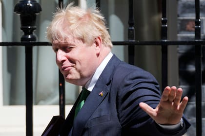 El primer ministro británico Boris Johnson rechaza la posibilidad de un nuevo referéndum en Escocia. (AP Foto/Frank Augstein)