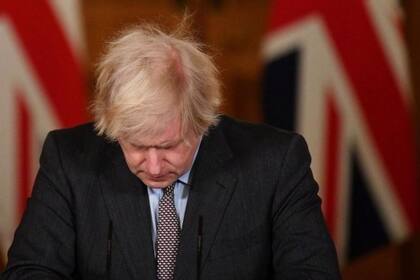 El primer ministro británico, Boris Johnson, en enero de 2021