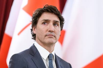 El primer ministro canadiense, Justin Trudeau, en una conferencia conjunta con el presidente de Ucrania, Volodimir Zelensky en Kiev