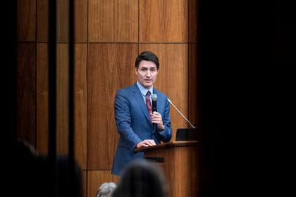 El primer ministro canadiense Justin Trudeau en Ottawa, Ontario, Canadá, el 16 de diciembre del 2024. (Spencer Colby/The Canadian Press via AP)