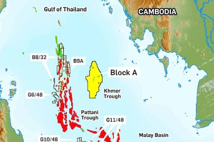 En verde, los yacimientos de petróleo