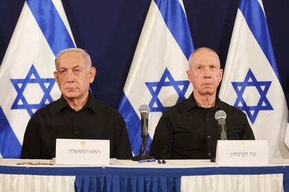 El primer ministro de Israel, Benjamin Netanyahu, y el ministro de Defensa, Yoav Gallant