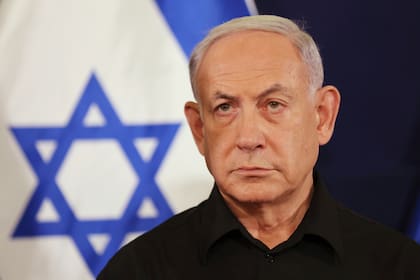El primer ministro israelí Benjamin Netanyahu durante una conferencia de prensa