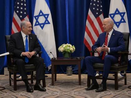 El primer ministro israelí, Benjamin Netanyahu, y el presidente de Estados Unidos, Joe Biden 