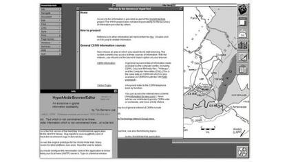 El primer navegador permitía acceder a la página inicial de la Web, en el CERN