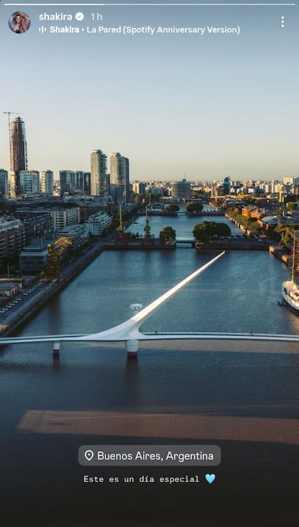 El primer posteo de Shakira en Argentina antes del primero de sus tres shows en Vélez
