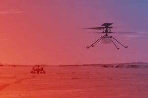 Proeza: el helicóptero Ingenuity voló en el cielo de Marte
