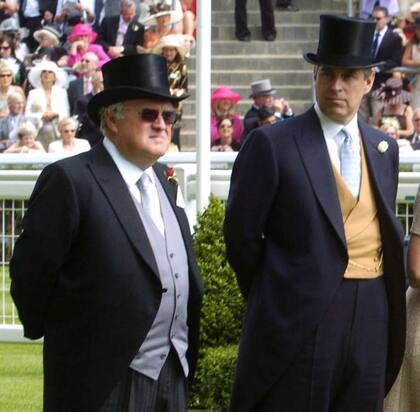 El príncipe Andrés con David Rowland en 2006