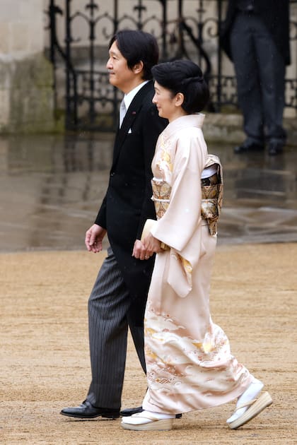 El príncipe Fumihito de Japón y la princesa Kiko de Japón