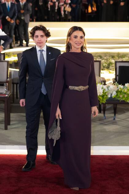 El príncipe Hashem fue el único de los 4 hijos de Rania y el rey Abdalá II en asistir al aniversario.