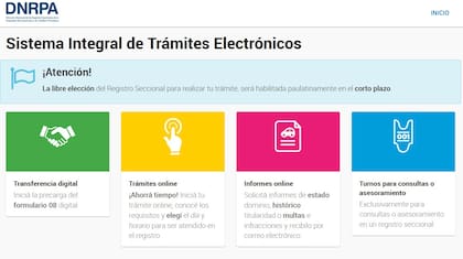 El procedimiento a través de la DNRPA es pago