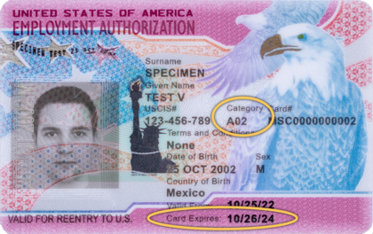 El procedimiento para tramitar un documento EAD requiere presentar el Formulario I-765