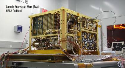 El proceso de investigación consistió en calentar la muestra en un horno dentro del SAM para liberar compuestos volátiles