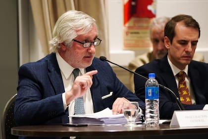 El procurador Julio Conte Grand, durante la acusación en el jury