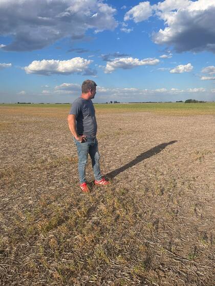 El productor arrienda con su familia 5500 hectáreas en la localidad santafecina de Carmen del Sauce, a 30 km de Rosario