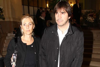 El productor Javier Faroni y su pareja