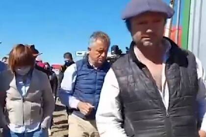 José Perkins, el miércoles pasado cuando fue a apoyar a Luis Miguel Etchevehere