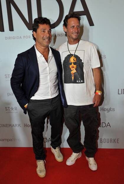 El productor Rodolfo Lamboglia, con quien se relacionó a la China en octubre de 2023, junto a David Nalbandián