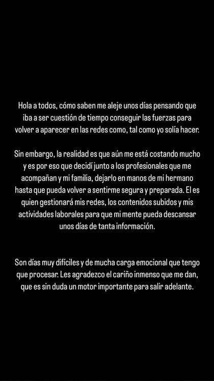 El profundo mensaje de Flor Moyano al abandonar el uso de sus redes sociales