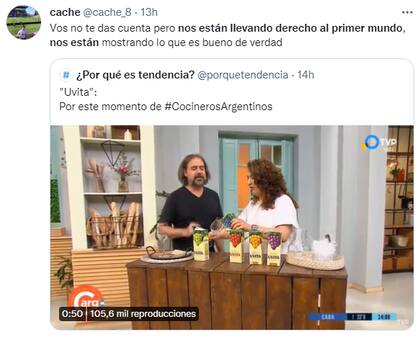El programa Cocineros argentinos se volvió tendencia tras el informe de Fabricio Portelli y generó todo tipo de reacciones