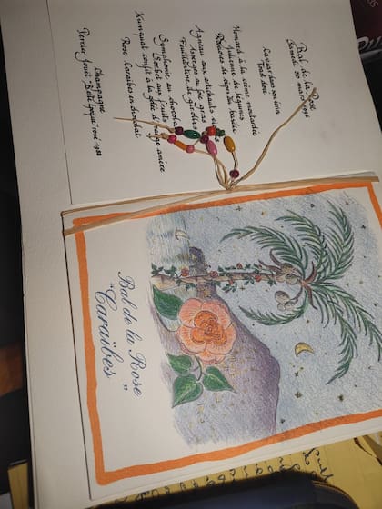 El programa del Baile de la Rosa de 1996, organizado por la familia real de Mónaco