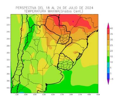 El pronóstico de temperaturas