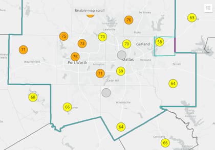 El pronóstico de la calidad del aire para este miércoles 12 de mayo en Texas