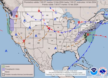 El pronóstico de la región noreste de EE.UU. concentra las preocupaciones de los expertos en el clima, sobre todo de Nueva York a Boston