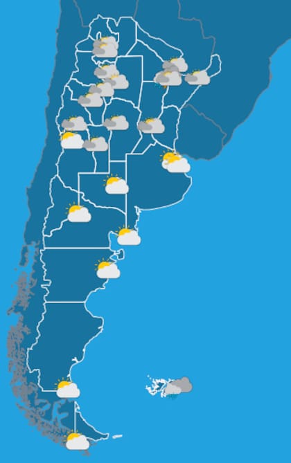 El pronóstico del clima en toda la Argentina para la noche del 24 de diciembre
